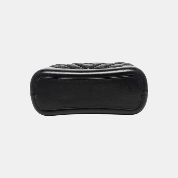 Authenticated pre-owned GABRIELLE Small Quilted Calfskin Black - Shoulder Bag at Looply