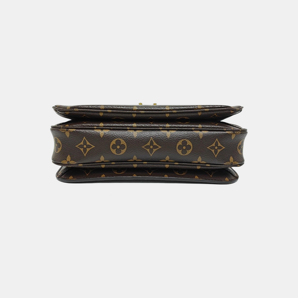 MÉTIS MM Monogram Coated Canvas Brown