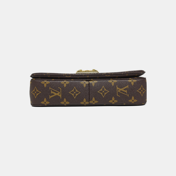 MARCEAU Monogram Coated Canvas Brown