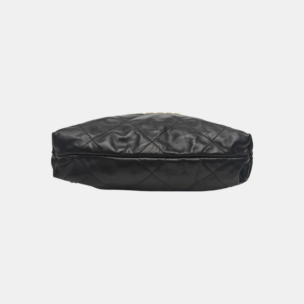 CHANEL 22 Large Calfskin Black