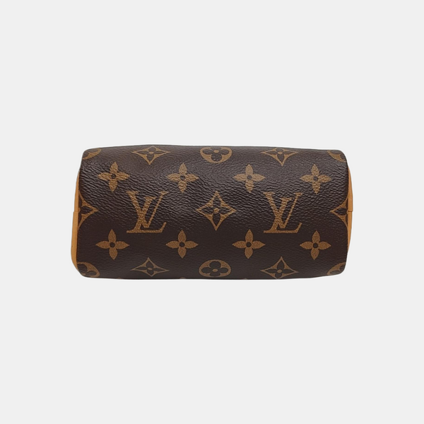 SPEEDY Nano Monogram Coated Canvas Brown