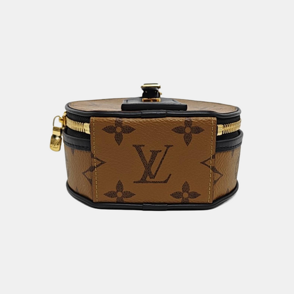 BOITE CHAPEAU Mini Monogram Coated Canvas Brown