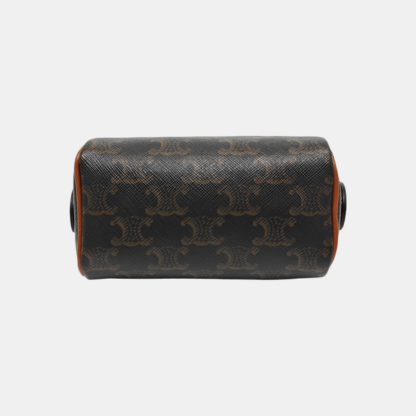TRIOMPHE CANVAS Mini Coated Canvas Brown