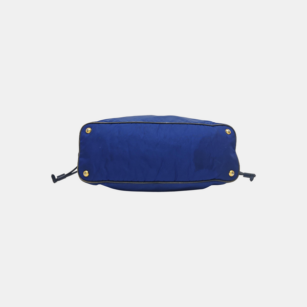 Nylon Tote Bag Blue
