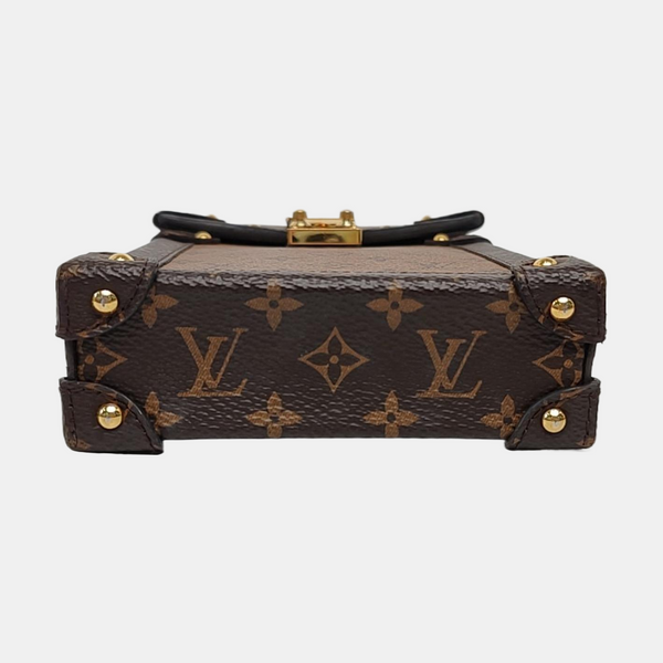 TRUNK Monogram Coated Canvas Brown