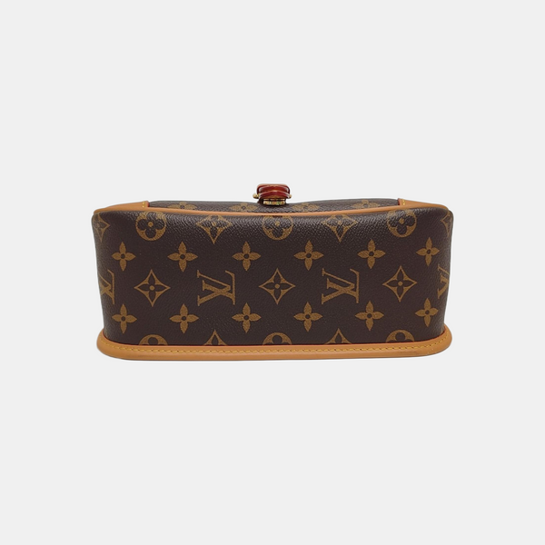 DIANE Monogram Coated Canvas Brown