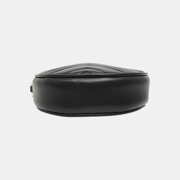 GG Marmont Mini Quilted Calfskin Black