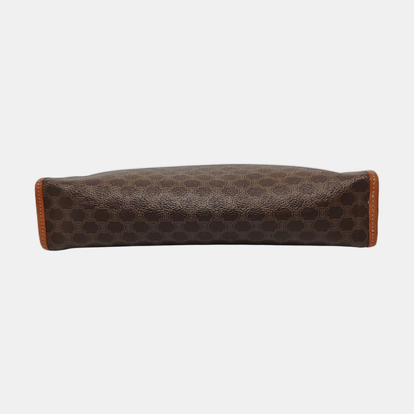 MACADAM CLUTCHE Coated Canvas Brown