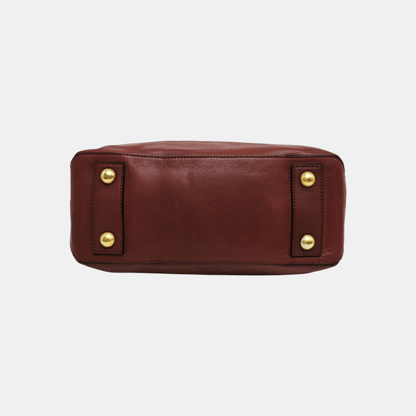 Calfskin Shoulder Bag Red