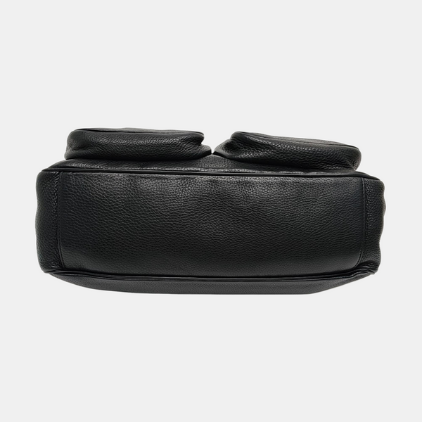 Calfskin Shoulder Bag Black