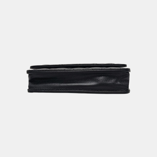 WOC Quilted Grained Calfskin Black