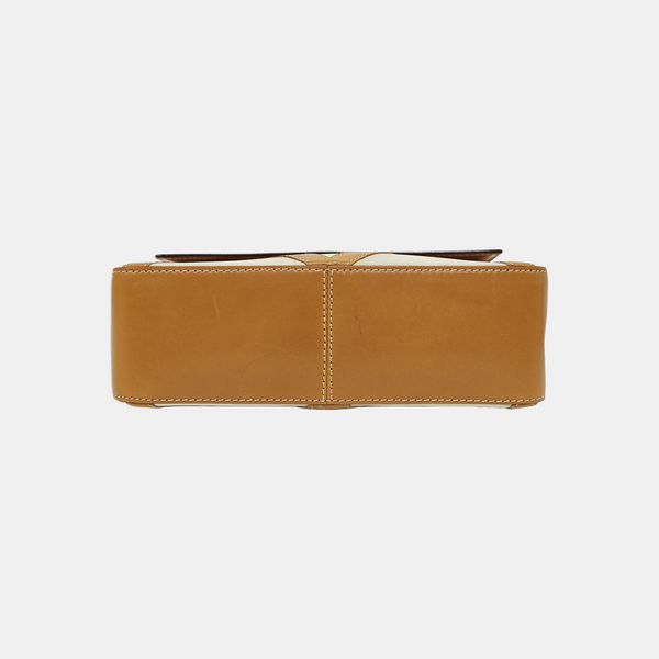 Quilted Calfskin Shoulder Bag Beige