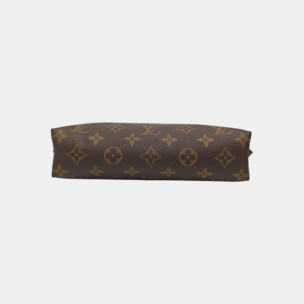 COSMETIC Monogram Coated Canvas Brown