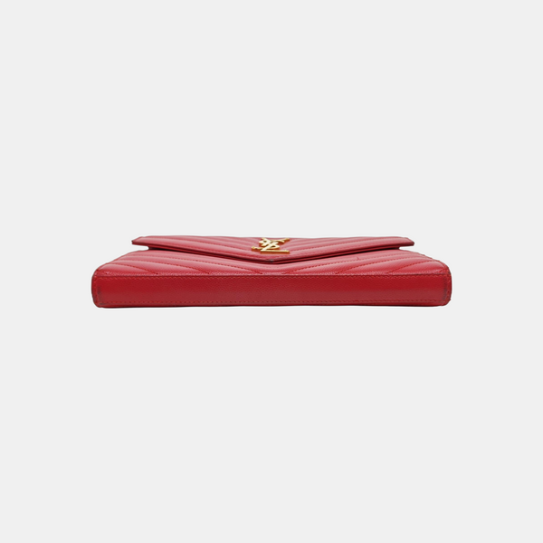 MONOGRAM Medium Quilted Calfskin Red