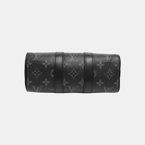 KEEPALL Mini Monogram Coated Canvas Black
