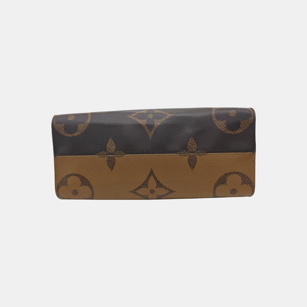 ONTHEGO MM Monogram Coated Canvas Brown