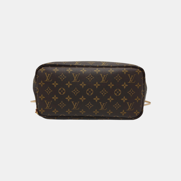 NEVERFULL MM Monogram Coated Canvas Brown