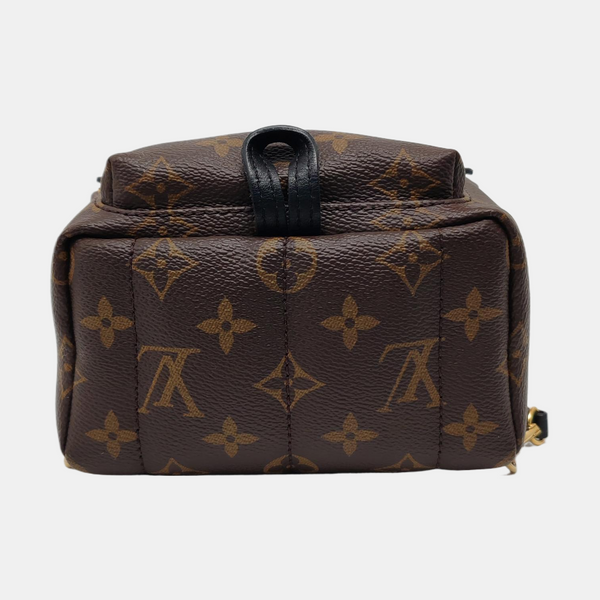 PALM SPRINGS Mini Monogram Coated Canvas Brown