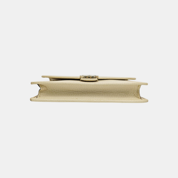 Interlocking G Small Calfskin Beige