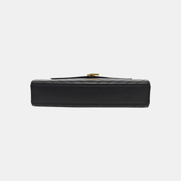 MONOGRAM Large Chevron Calfskin Black