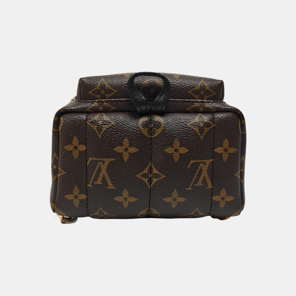 PALM SPRINGS Mini Monogram Coated Canvas Brown