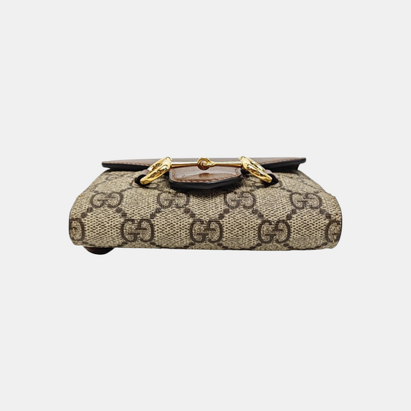 Horsebit 1955 Mini Monogram Coated Canvas Beige
