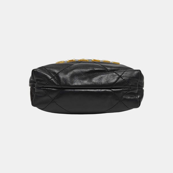 CHANEL 22 Mini Quilted Calfskin Black