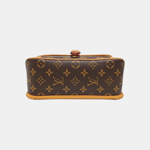 DIANE Monogram Coated Canvas Brown