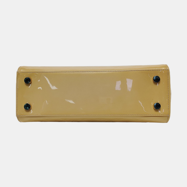 BREA MM Monogram Patent Leather Yellow