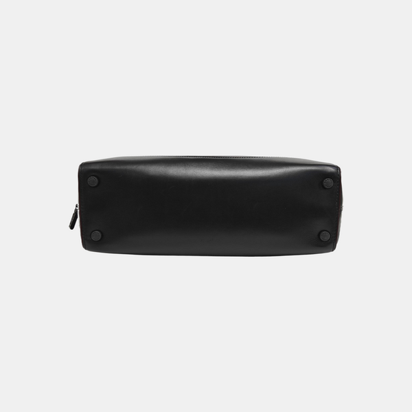 Calfskin Top Handle Bag Black