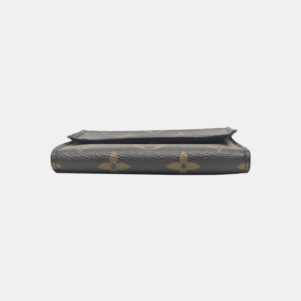 ANAIS Monogram Coated Canvas Brown Wallet