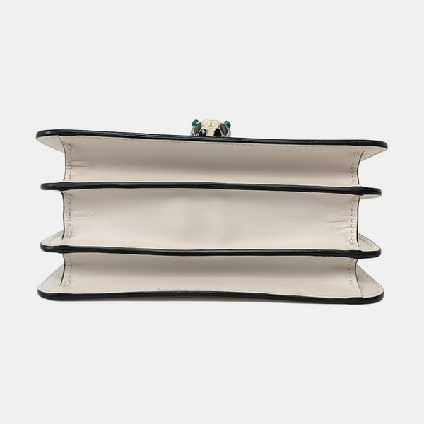 SERPENTI FOREVER Small Calfskin White