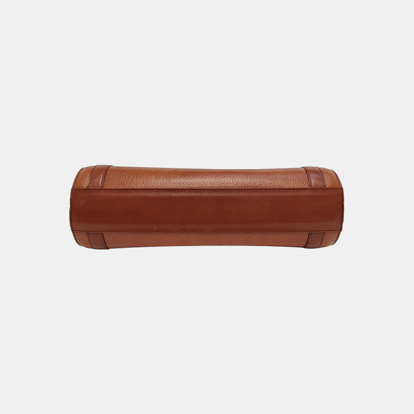 Calfskin Shoulder Bag Brown