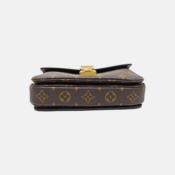 MÉTIS EAST WEST Monogram Coated Canvas Brown