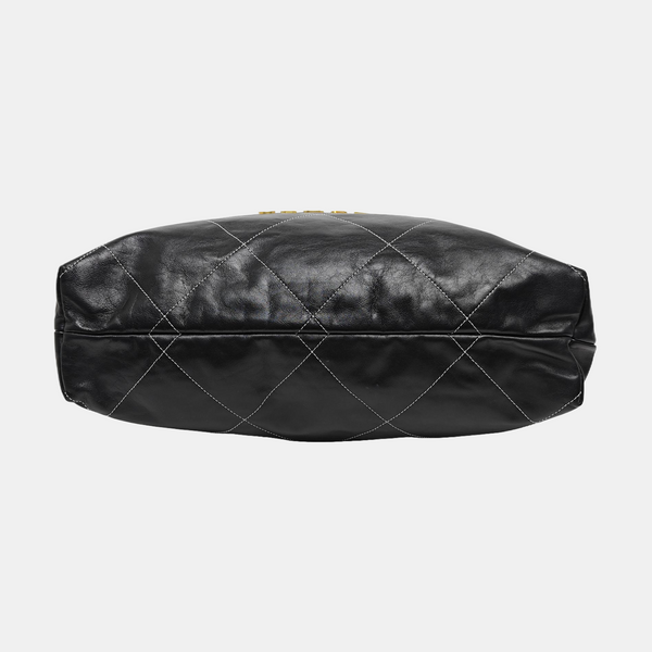 CHANEL 22 Small Quilted Calfskin Black