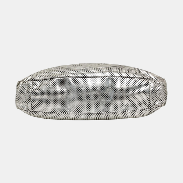 RODEO DRIVE Extra Large Calfskin Silver
