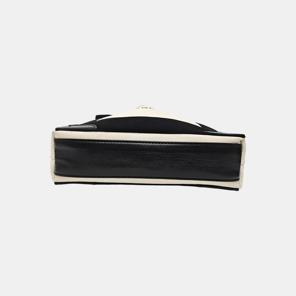 Navy Mini Canvas White
