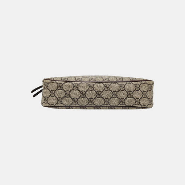 Ophidia Small Monogram Coated Canvas Brown