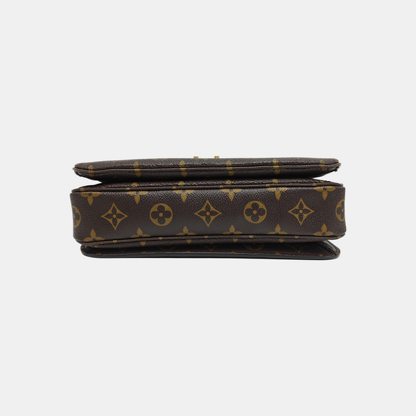 MÉTIS MM Monogram Coated Canvas Brown