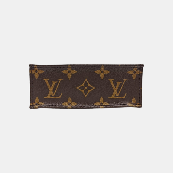 SAC PLAT Mini Monogram Coated Canvas Brown