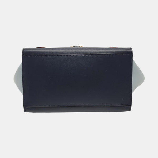 Authenticated pre-owned TRAPEZE Small Calfskin Multicolor - Shoulder Bag at Looply