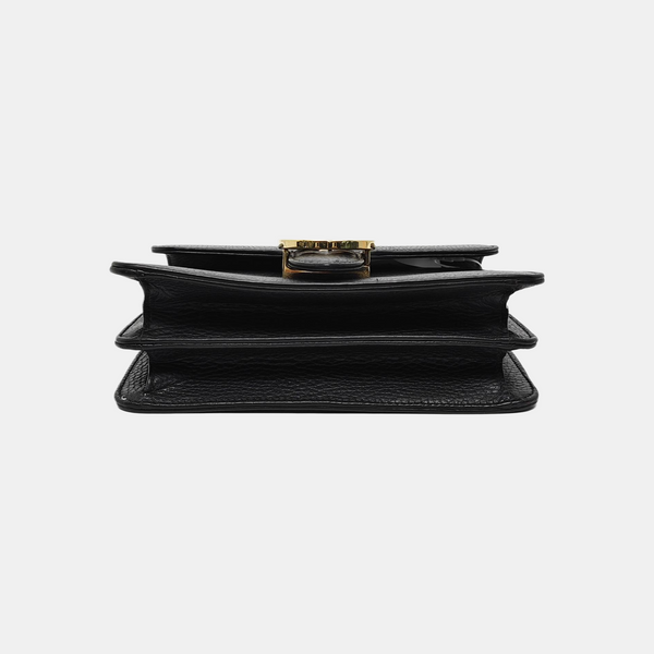 Authenticated pre-owned Interlocking G Small Calfskin Black - Shoulder Bag at Looply