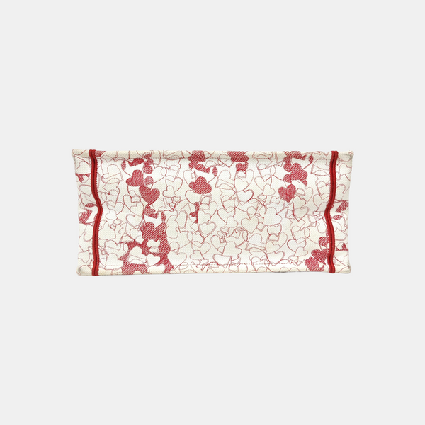 Book Tote Medium Fabric Red