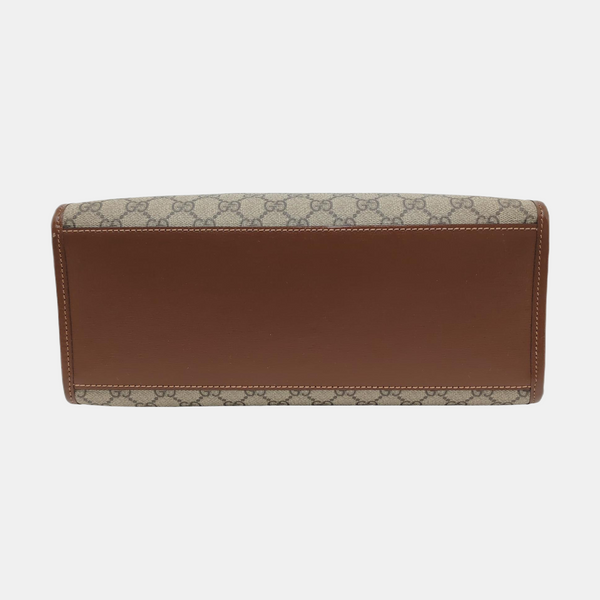 Retro Small Monogram Coated Canvas Brown