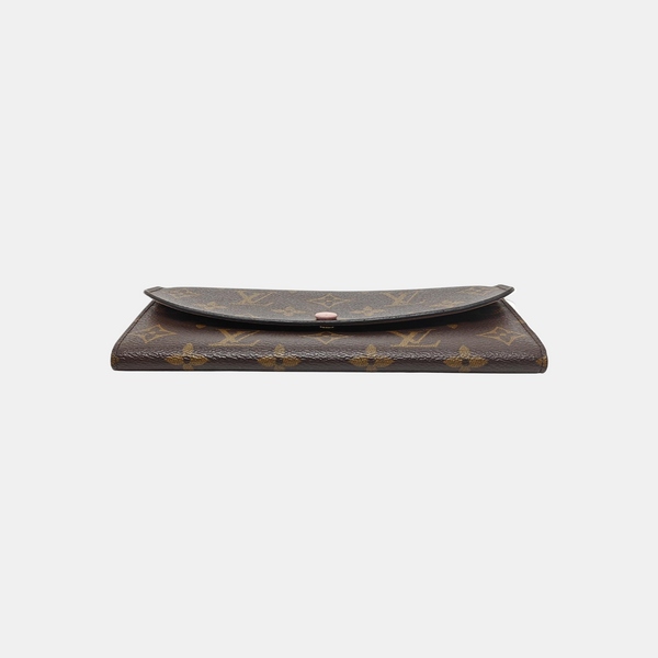 EMILIE Monogram Coated Canvas Brown Wallet