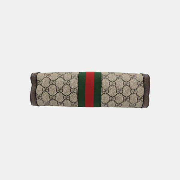 Ophidia Small Monogram Coated Canvas Beige