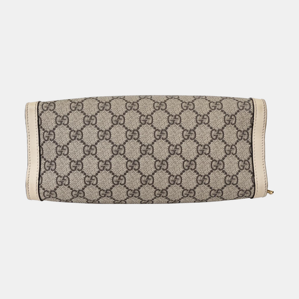 Padlock Small Monogram Coated Canvas Beige