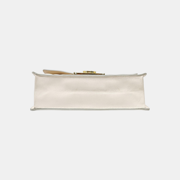 Gancino Quilted Calfskin White