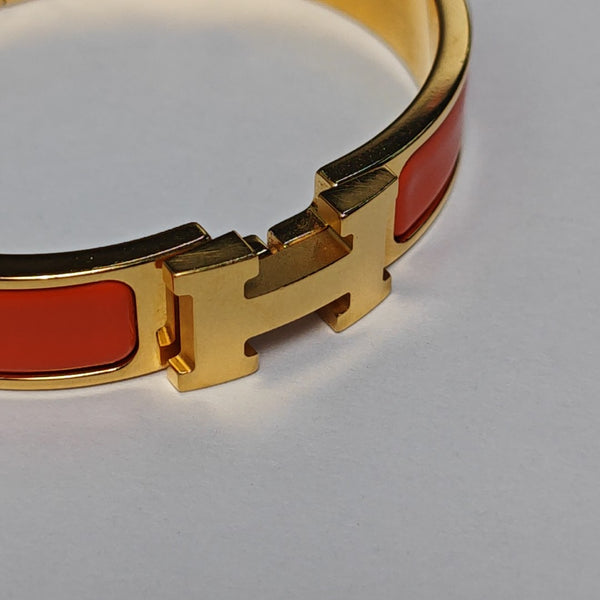 Clic H Metal Gold Bangle