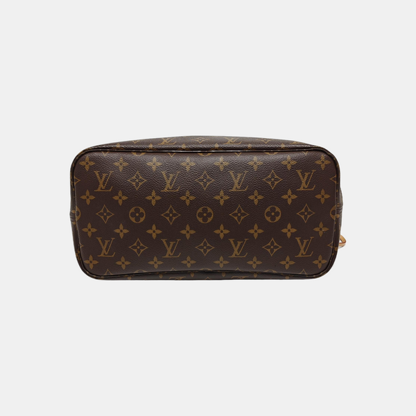NEVERFULL MM Monogram Coated Canvas Brown